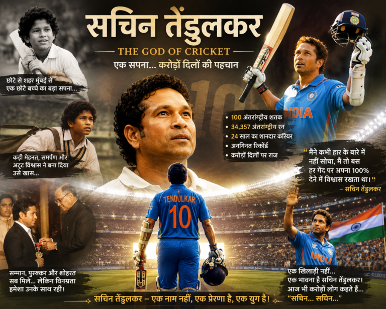 Sachin Tendulkar The God of Cricket की प्रेरणादायक कहानी