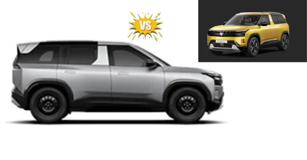 Tata Sierra EV VS Tata Sierra ICE: दोनों के बाहरी डिज़ाइन में मुख्य अंतर