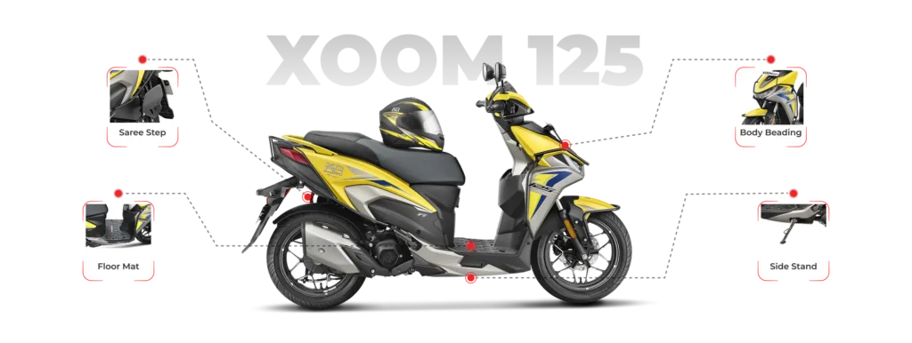 Yamaha NMax 155 or Hero Xoom 125 Adventure का डिज़ाइन देखिए