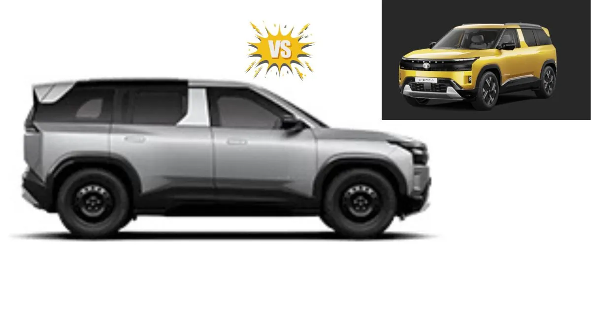 Tata Sierra EV VS Tata Sierra ICE: दोनों के बाहरी डिज़ाइन में मुख्य अंतर
