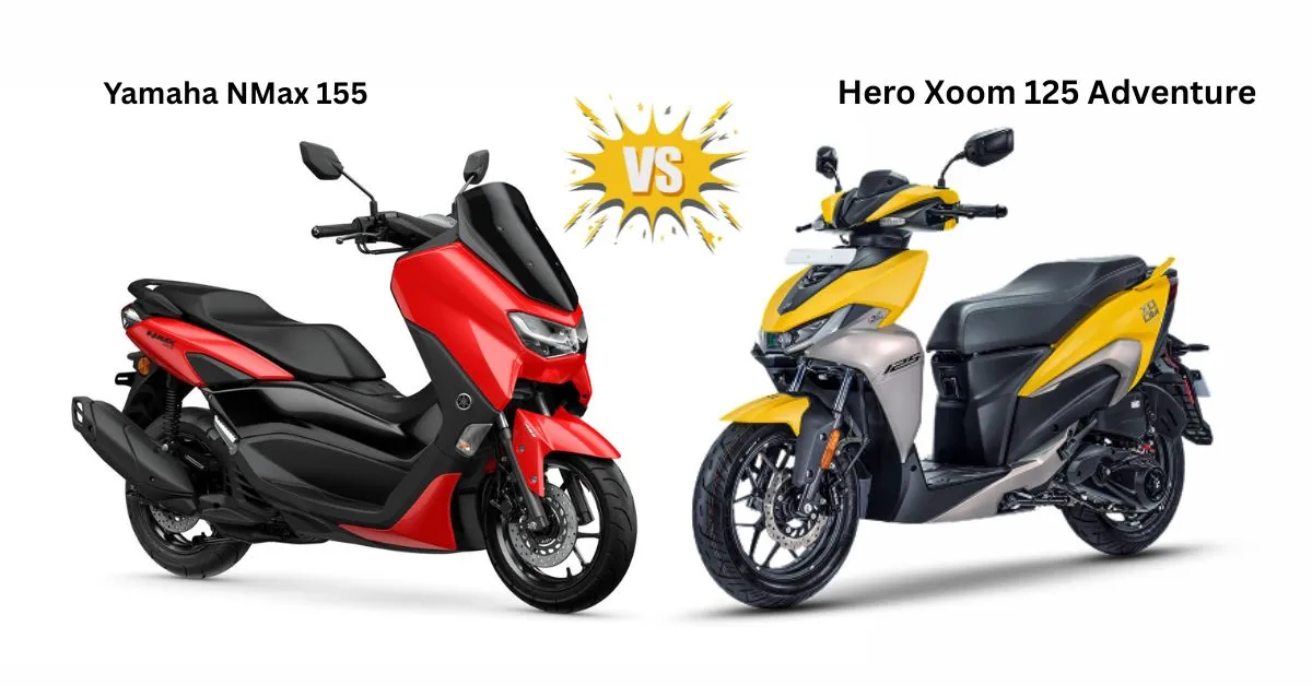 Yamaha NMax 155 or Hero Xoom 125 Adventure का डिज़ाइन देखिए